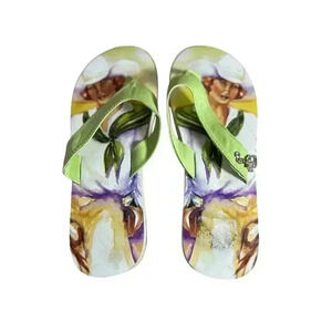 Bareback Kickers Women's Thong Sandal Flip Flops Extra Large Xl 10-11